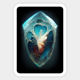 Heart Opalite Sticker